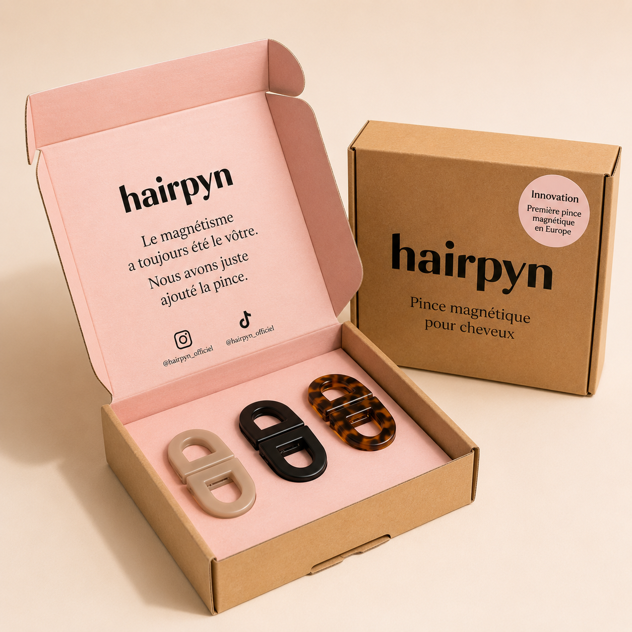 hairpyn "D" - Pince à cheveux magnétique