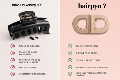 hairpyn "D" - Pince à cheveux magnétique